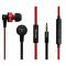 AUDIFONOS VORAGO EP-303 ROJO MICROFONO Y CONTROL DE VOLUMEN 3.5MM