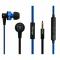 AUDIFONOS VORAGO EP-303 AZUL MICROFONO Y CONTROL DE VOLUMEN 3.5MM