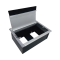Caja universal vacía de 2 módulos para instalación en escritorio (voz, datos, vídeo, contactos eléctricos), (No incluye accesorios) CE-UNI-2M