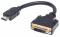 CABLE ADAPTADOR CONVERTIDOR HDMI A DVI-D 20CM 1080P M-H MONITOR 354592