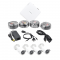 Kit Turbo HD Sistema Completo de CCTV Hikvision HIK1080KIT4, 1080p Hik-Connect, DVR 4 Canales, 4 Cámaras Bala, Cables, Fuente de Poder Profesional
