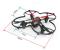 Drone Quadcopter Hubsan H107C, con batería recargable, 2.4GHz, cámara 480p, hasta 100 metros, Color Negro.