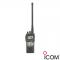 Radio portátil aéreo en rango de frecuencia de 118-136.975MHz, 5W PEP, funciones de navegación VOR incluido, 200 canales alfanuméricos, pantalla y botones de gran tamaño IC-A24