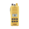 Radio Portátil Marino, 2W, cumple con las regulaciones GMDSS, Tx:156.025-157.425MHz, Rx:156.050-163.275MHz, sumergible IPX7 incluye: antena, batería, cargador y clip IC-GM1600/21K