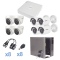 Sistema TURBO Epcom KESTXLT4BW/4EW, HD720p, DVR 8 Ch, 4 Cámaras Bullet ( exterior 3.6 mm ), 4 Cámaras Eyeball (exterior 2.8 mm ), Transceptores, Conectores, Fuente de Poder Profesional