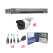 Sistema Hikvision KH1080P8BW, TURBOHD 1080p / DVR 8 Canales / 8 Cámaras Bala (exterior 2.8 mm) / Transceptores / Conectores / Fuente de Poder Profesional hasta 15 Vcd para Larga Distancia.