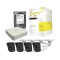 Kit IP Hikvision KHL4B/1TB, de 4 Canales de 1 Megapixel, NVR de 4 Canales + 4 Cámaras IP + Bobina de Cable de 100 mts + Disco Duro 1 TB