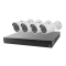 Kit de NVR de 4 puertos POE, disco duro de 1TB integrado y 4 Camaras bala 1.3 MP con IR marca Honeywell KITHNW4HB