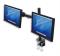 420808 Soporte Manhattan para 2 Monitores 10 a 27 pulgadas 12KG en escritorio