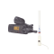 Kit de radio Marino Uniden UM385BK, más antena marina de fibra de vidrio TX-5206-SYS y soporte para antena 4186 UM-385BK/KIT5206