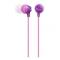 AUDIFONO INTERNO ( IN-EAR) SONY EX15-LP COLOR MORADO CONECTOR 3.5 MM MDR-EX15LP/PR