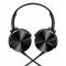 AUDIFONO TIPO DIADEMA SONY ZX-450, MANOS LIBRES, PLEGABLES OREJERAS GIRATORIAS Y CARCASA DE ALUMINIO MDR-ZX450/B