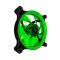 VENTILADOR EAGLE WARRIOR GAMING AURORA PARA GABINETE 12 CM/LED/VERDE ACLFAURORA03EGW