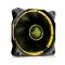 VENTILADOR GAMING EAGLE WARRIOR HALO PARA GABINETE/ 12CM/ TUBO DE LED/ AMARILLO/ CONECTOR 4 PINES ACLEDFANHALO4EGW