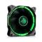 VENTILADOR GAMING EAGLE WARRIOR HALO PARA GABINETE/ 12CM/ TUBO DE LED/ VERDE/ CONECTOR 4 PINES ACLEDFANHALO3EGW