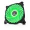 VENTILADOR GAMING EAGLE WARRIOR PARA GABINETE 12 CM  / 33LED / VERDE / ACLEDFAN33G03EGW