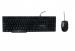 Kit de teclado y mouse PERFECT CHOICE - Estándar, Negro, 1200 DPI