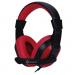 Audífonos GETTTECH GH-2100 - Rojo/negro, Alámbrico, 1.5 m