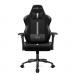 Silla GAME FACTOR CGC601XL - Gamer, Asiento acolchado, Negro/Blanco, Poliuretano