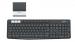 Logitech K375s teclado RF Wireless + Bluetooth QWERTY Grafito, Blanco