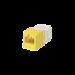 Conector Jack RJ45 Estilo TG, Mini-Com, Categoría 6, de 8 posiciones y 8 cables, Color Amarillo CJ6