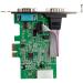 StarTech.com Tarjeta Adaptadora Serial PCI Express RS232 de 2 Puertos - UART 16950 - con Caché FIFO