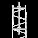 Brazo para Sección #2 Torre Titan con Herrajes y Mástil de 6\' (1.8m). TRY-TFM2