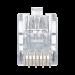 Plug RJ45 Cat5e, Para Cable UTP de Calibres 24-26 AWG, Chapado en Oro de 50 micras, Bolsa de 50 piez