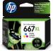 HP 667XL High Yield Tri-color Original Ink Advantage Cartridge