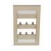 Placa de Pared Vertical Ejecutiva, Salida Para 6 Puertos Mini-Com, Con Espacios Para Etiquetas, Colo