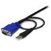StarTech.com Cable KVM de 3m Ultra Delgado 2-en-1 VGA USB - HD15 Macho a Macho