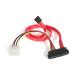 StarTech.com Adaptador Cable Divisor SAS 29 Pines a Molex Macho LP4 y SATA - SFF-8482