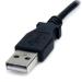 StarTech.com Cable Adaptador 2m USB A Macho a Conector Coaxial Barrel Alimentación Corriente Tipo M