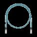 Patch Cord Cat6A de Grado Industrial 600V, Blindado SF/UTP, Calibre 26 AWG, Color Aqua, 60 cm. ISTPH