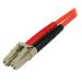 StarTech.com Cable Adaptador de Red de 3m Multimodo Dúplex Fibra Óptica LC-ST 50/125 - Patch Duple