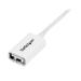 StarTech.com Cable de 1m de Extensión Alargador USB 2.0 - Macho a Hembra USB A - Extensor - Blanco