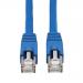 Tripp Lite N261P-030-BL Cable Ethernet F/UTP Snagless Certificado 10G Cat6a (RJ45 M/M), PoE, CMR-LP,