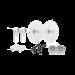 Enlace completo de 2 radios C5X con antenas UD-TP-27 (27 dBi), rango de frecuencia extendida (5.1 a 