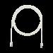 Cable de Parcheo UTP Cat6A, CM/LSZH, Diámetro Reducido (28AWG), Color Blanco Mate, 4ft UTP28X4
