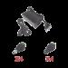 Kit con fuente EPCOM POWER LINE con salida de 12 Vcd a 5 Amper con 4 salidas / Incluye conectores JR