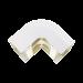 Esquinero exterior, para uso con canaleta T70, Material PVC Rígido, Color Blanco Mate T70OCIW