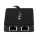 StarTech.com Adaptador Tarjeta de Red NIC Externa USB 3.0 2 Puertos Gigabit Ethernet RJ45 y Puerto U