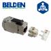 CONECTOR MODULAR JACK RJ45 CAT5E BLINDADO STP REVCONNECT BELDEN RV5MJKSME-S1 ESTILO KEYCONNECT COLOR