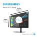 HP Z24f G3 monitor de computadora 60.5 cm (23.8") 1920 x 1080 Pixeles Full HD Plata