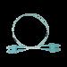 Jumper de Fibra Óptica Multimodo OM3 50/125 SC-SC OFNR (Riser), 2.0 mm, Dúplex, Aqua, 3 metros LP-