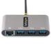 StarTech.com Hub Adaptador USB-C con Ethernet de 3 Puertos USB-A - Red Ethernet Gigabit RJ45 - USB 3