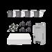 Kit TURBOHD 1080p / DVR 4 Canales / 4 Cámaras con Micrófono Integrado y 101° Visión / Luz Blanca