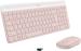 Logitech MK470 Slim Combo teclado Ratón incluido RF inalámbrico QWERTY Español Rosa