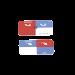 Icono UltraMax para identificación de Jacks, Color Rojo, Bolsa con 100 Piezas Z-ICON-03B