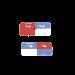 Icono UltraMax para identificación de Jacks, Color Azul, Bolsa con 100 Piezas Z-ICON-06B
